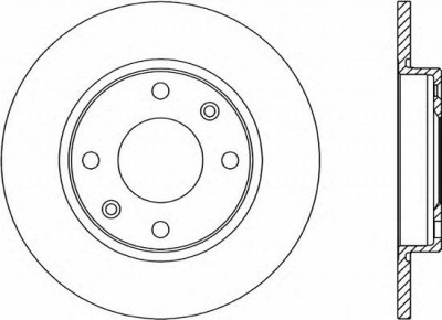 OPEN PARTS bda142810 -  Тормозной диск